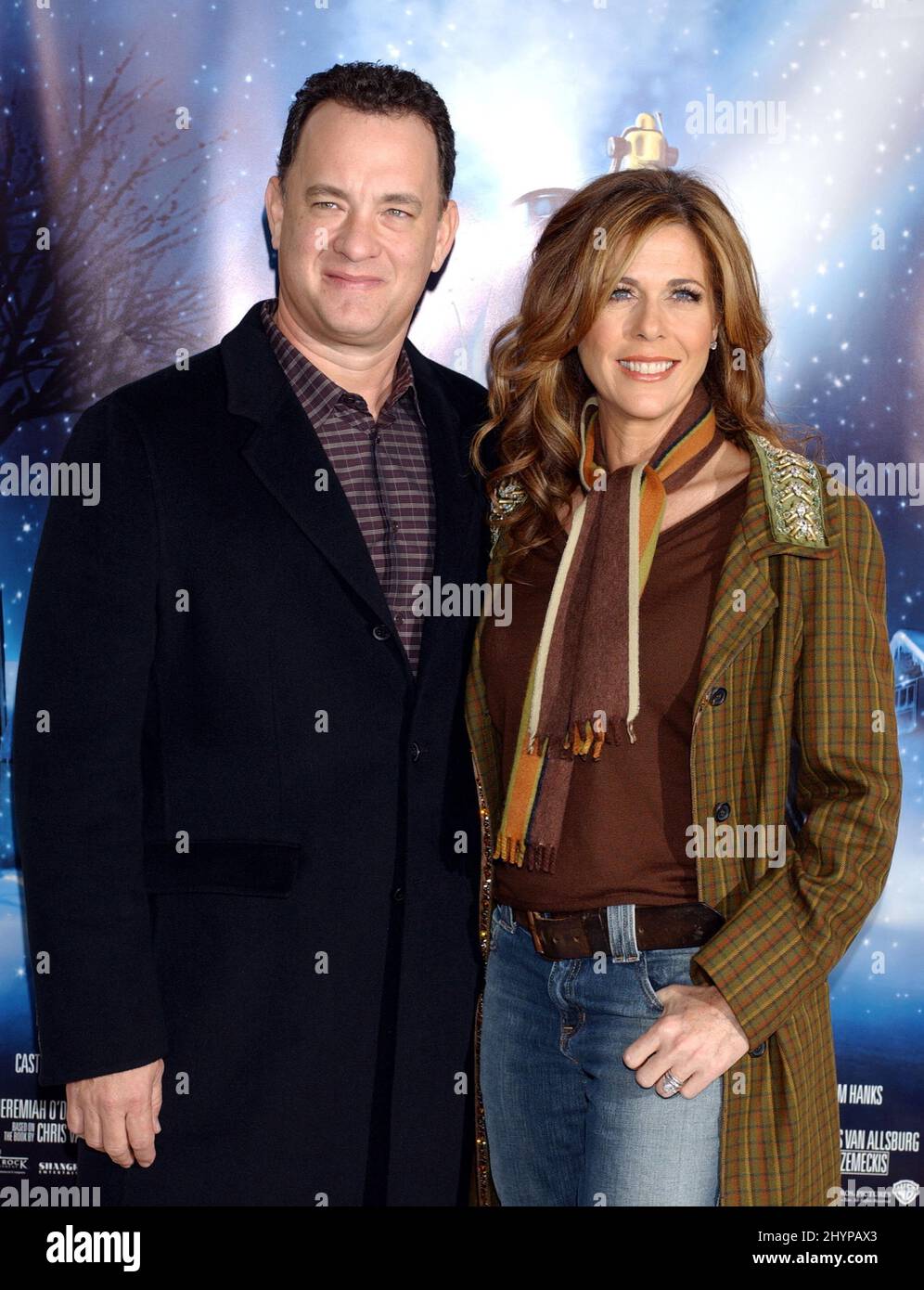 Tom Hanks & Rita Wilson attend 'The Polar Express' Premiere in Hollywood. Picture: UK Press Stock Photo