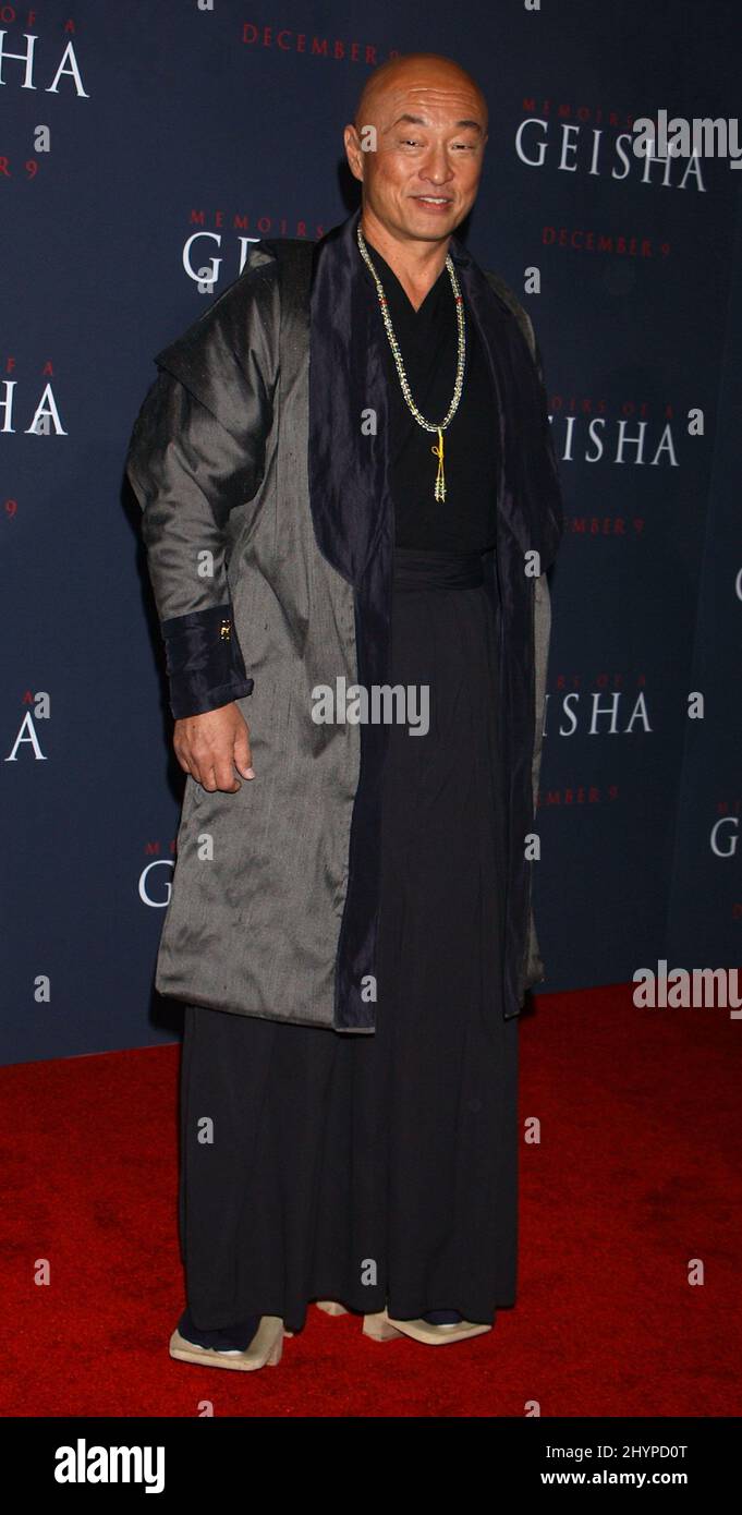 Cary Tagawa attends the Memoirs of a Geisha' Los Angeles Premiere. Picture: UK Press Stock Photo