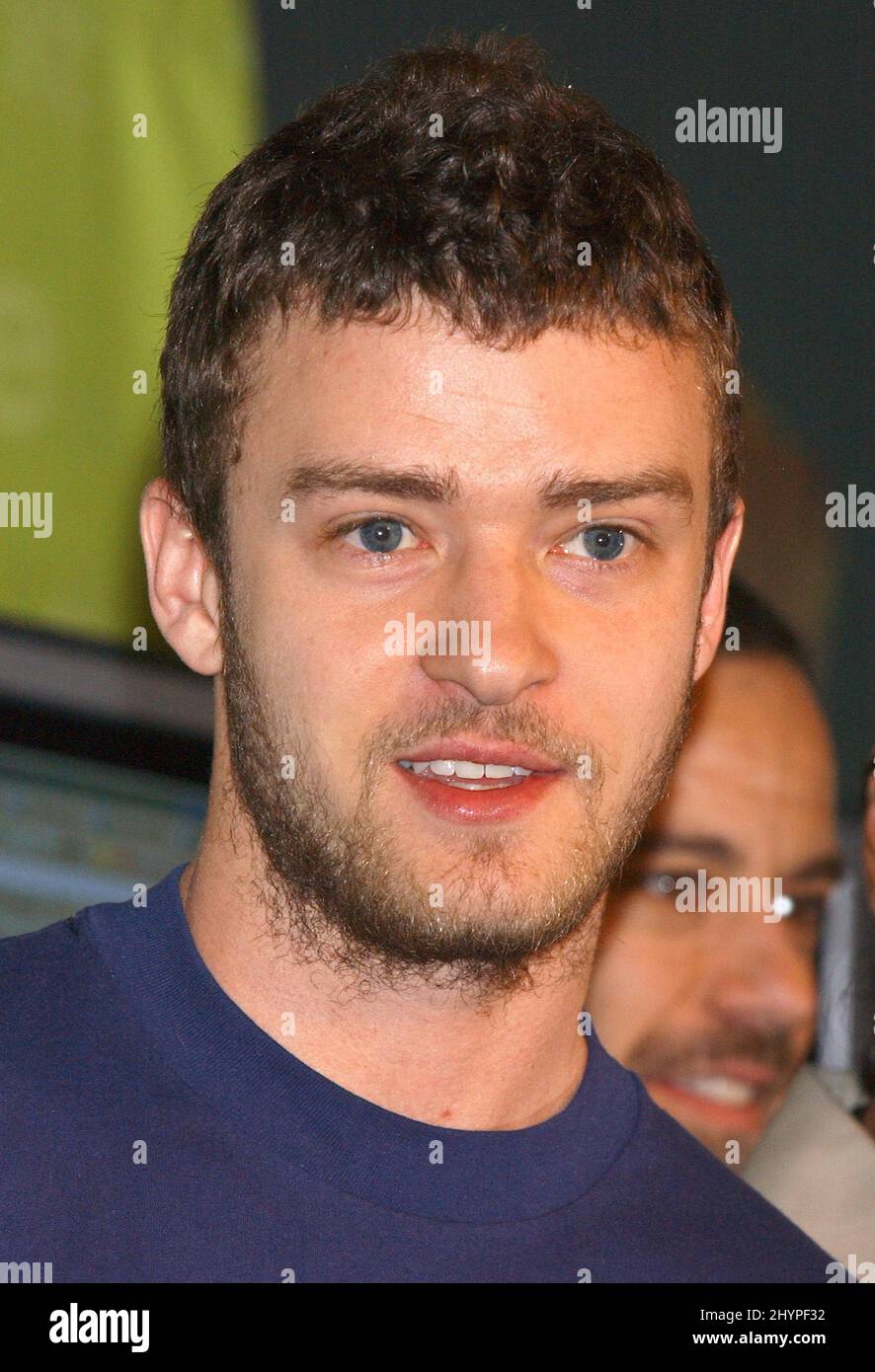 Justin Timberlake & Ashanti attend a McDonalds 'I'm Lovin It' press conference in Hollywood. Picture: UK Press Stock Photo