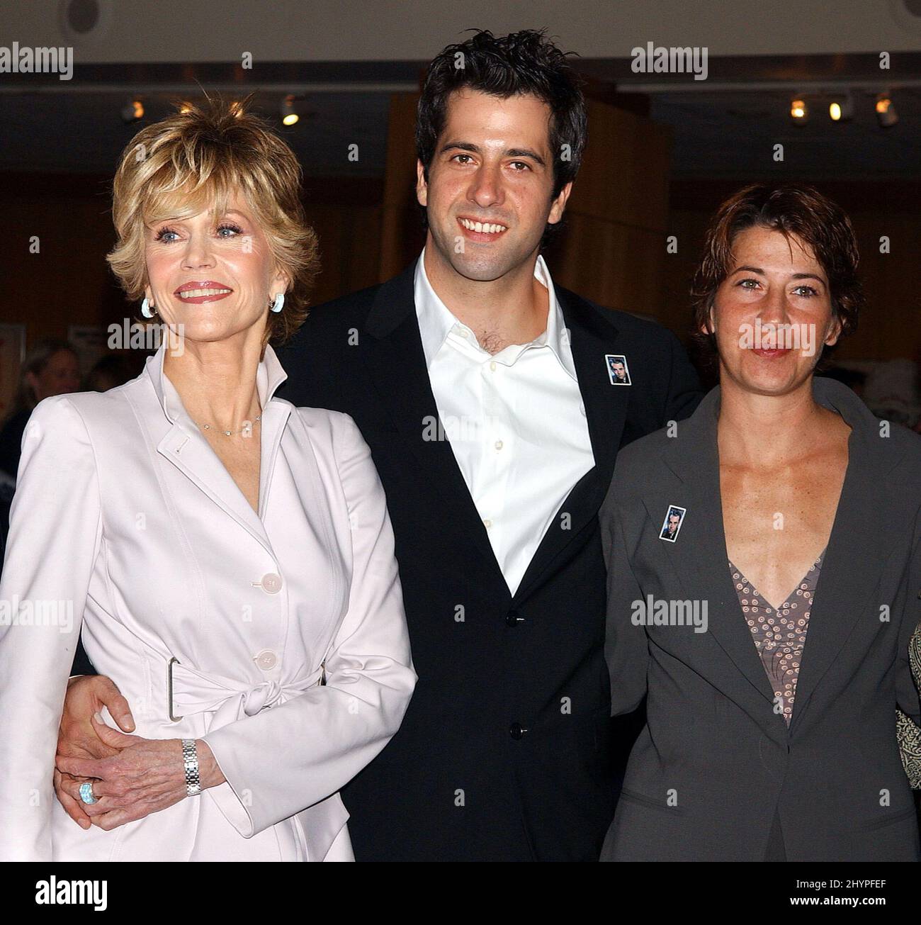 Jane Fonda, daughter Vanessa Vadim & son Troy Garity attend the Henry Fonda Commemorative Stamp first-day-of-issue unveiling in Beverly Hills. Picture: UK Press Stock Photo