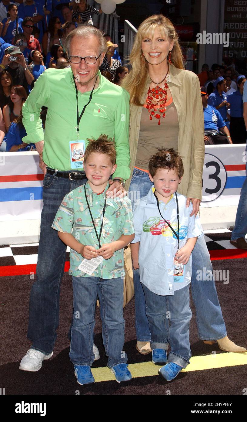 Larry King & family attend the World Premiere of 'Herbie Fully Loaded' in Hollywood. Picture: UK Press Stock Photo