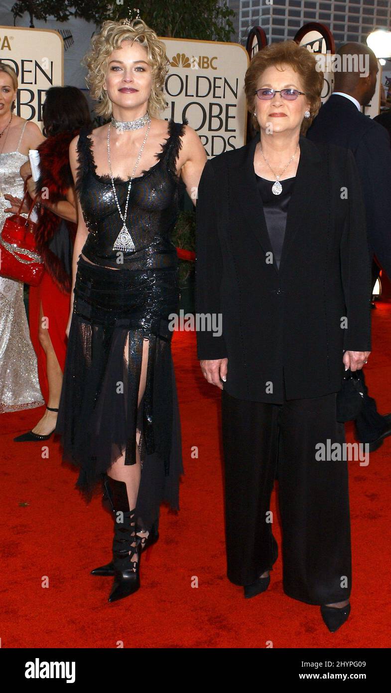 SHARON STONE & MOTHER ATTEND THE 60th ANNUAL GOLDEN GLOBE AWARDS AT THE
