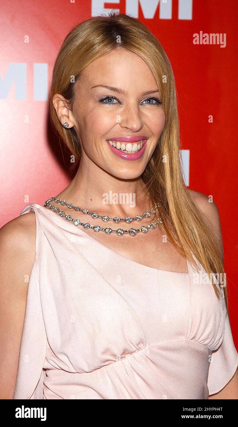 KYLIE MINOGUE ATTENDS THE EMI POST GRAMMY PARTY IN LOS ANGELES. PICTURE