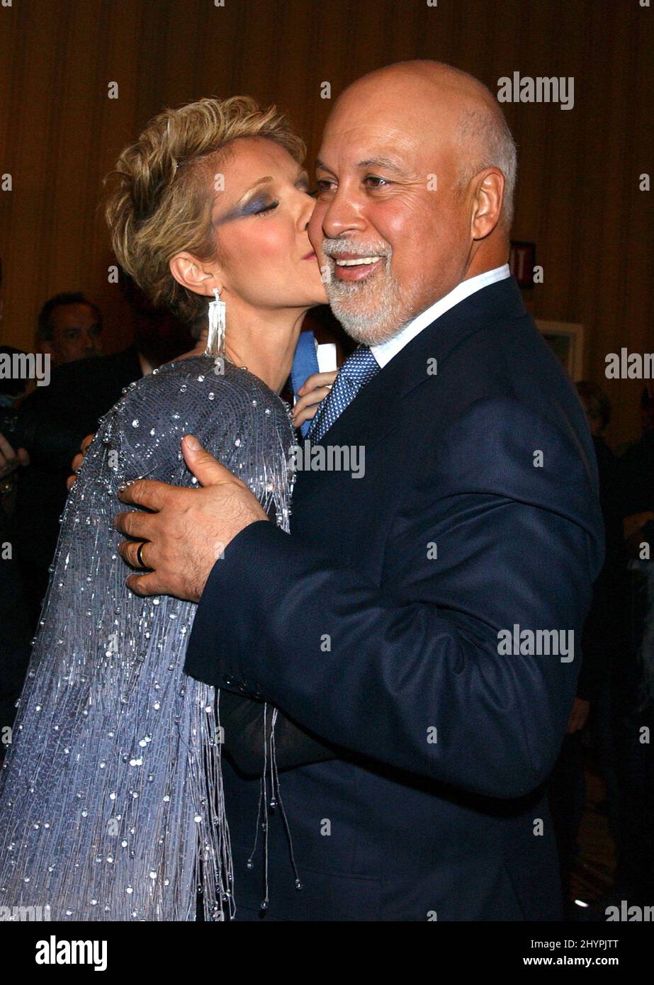 RENE ATTENDS CELINE DION'S 'A NEW DAY' CONCERT OPENING AT THE COLISEUM