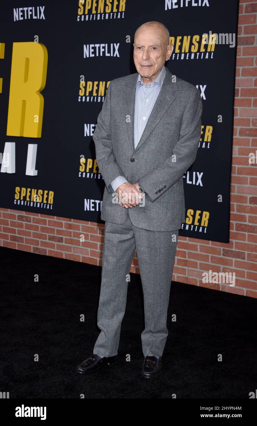 Alan Arkin attending the Spenser Confidential Los Angeles Premiere Stock Photo