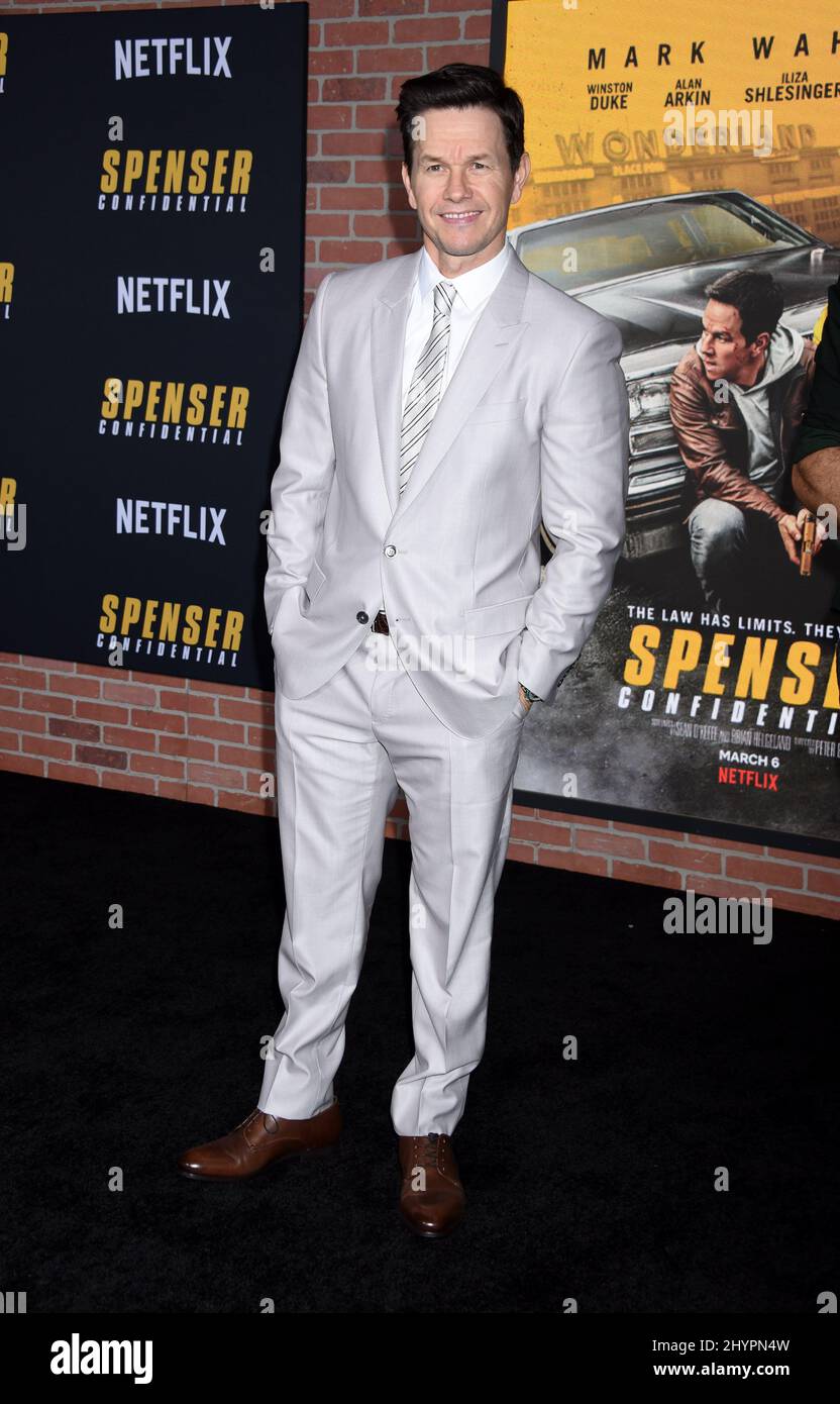 Mark Walhberg attending the Spenser Confidential Los Angeles Premiere Stock  Photo - Alamy