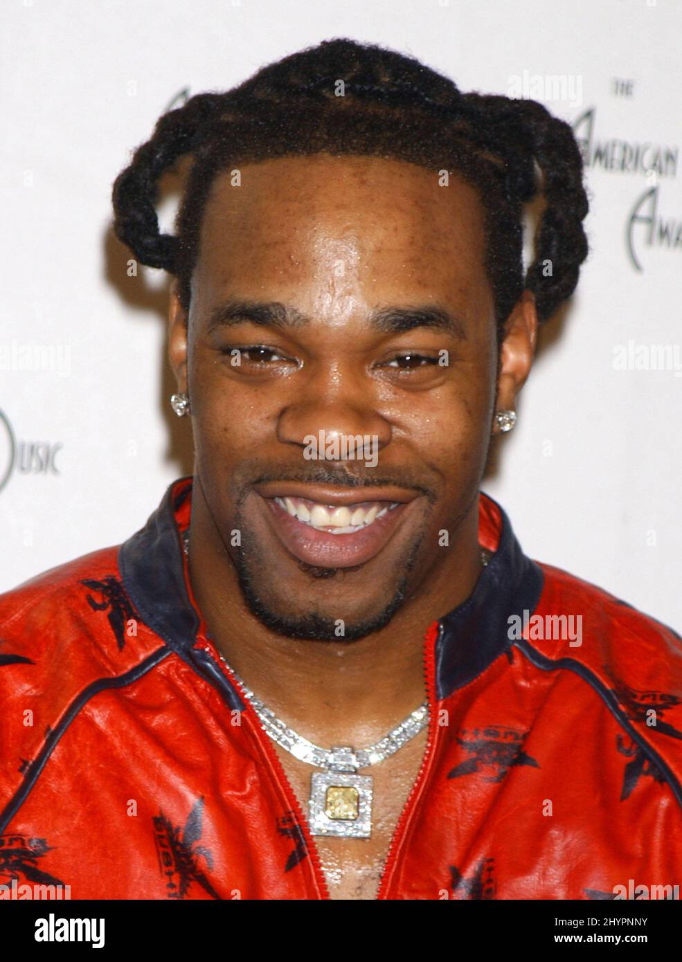 Busta Rhymes attends the 2002 American Music Awards in Los Angeles ...