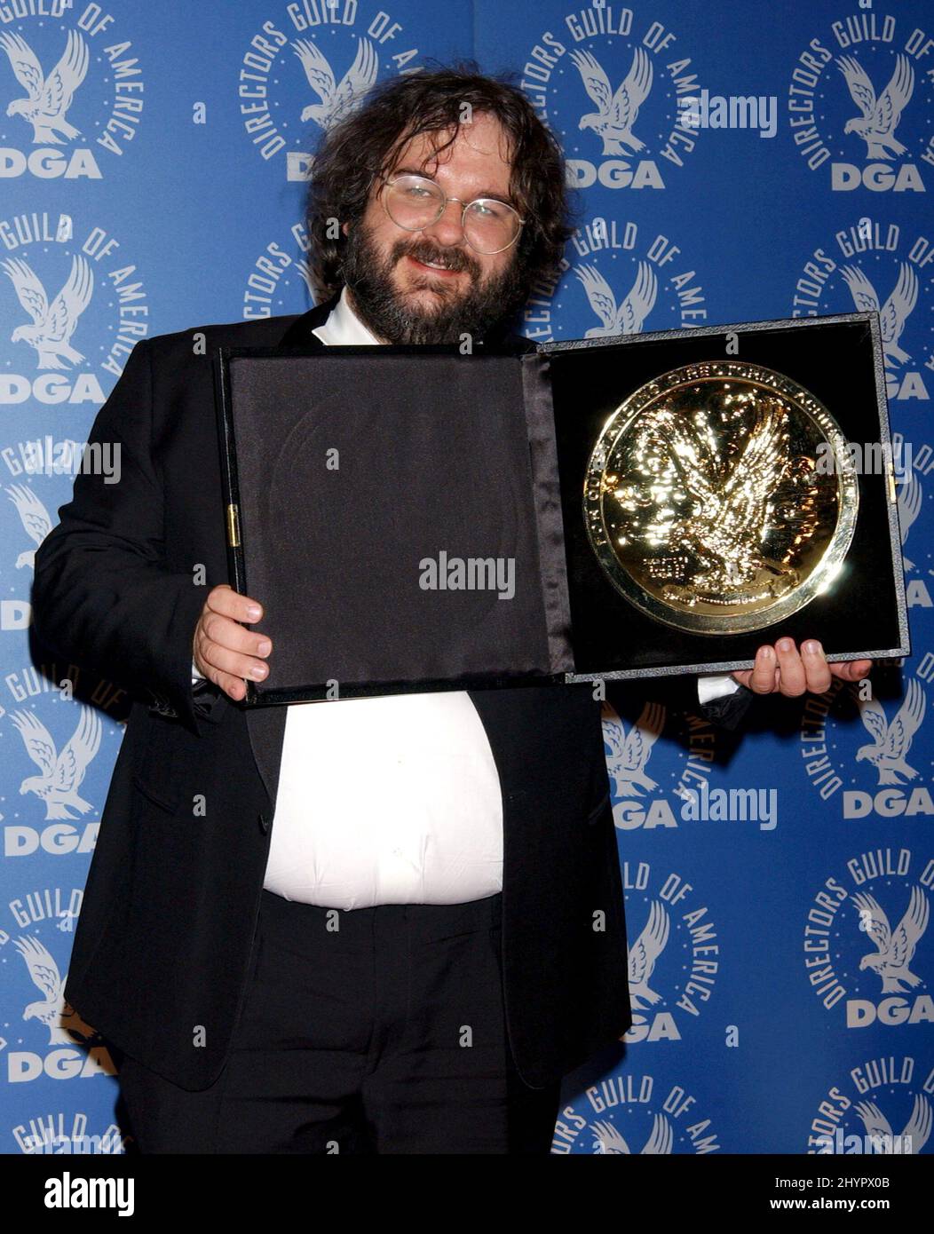 PETER JACKSON ATTENDS 'THE 56th ANNUAL DIRECTOR'S GUILD AWARDS' IN CALIFORNIA. PICTURE: UK PRESS Stock Photo