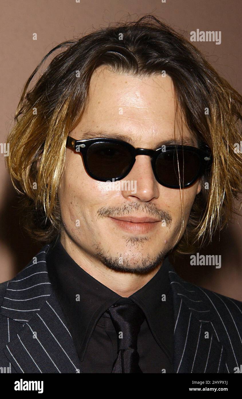 JOHNNY DEPP ATTENDS THE 9th ANNUAL CRITICS' CHOICE AWARDS IN BEVERLY HILLS.  PICTURE: UK PRESS Stock Photo - Alamy