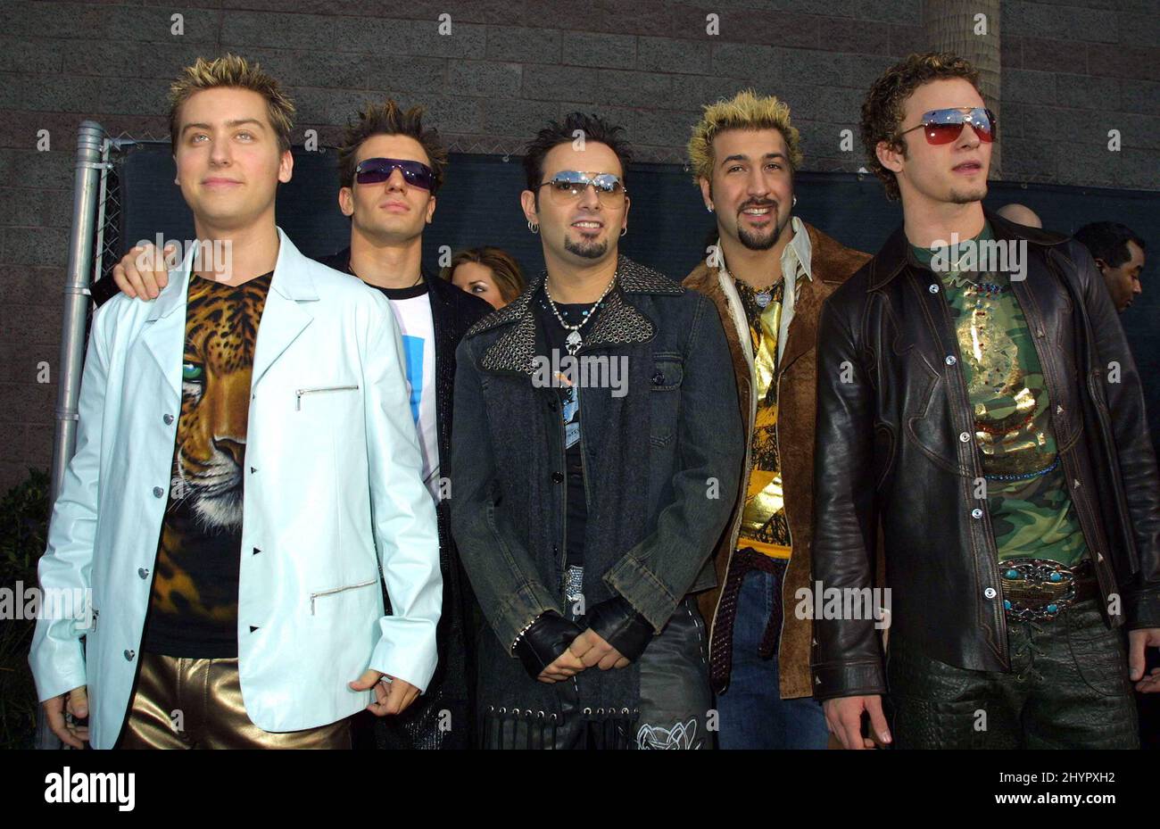 N'Sync attend the 2000 Billboard Music Awards in Las Vegas. Picture: UK Press Stock Photo