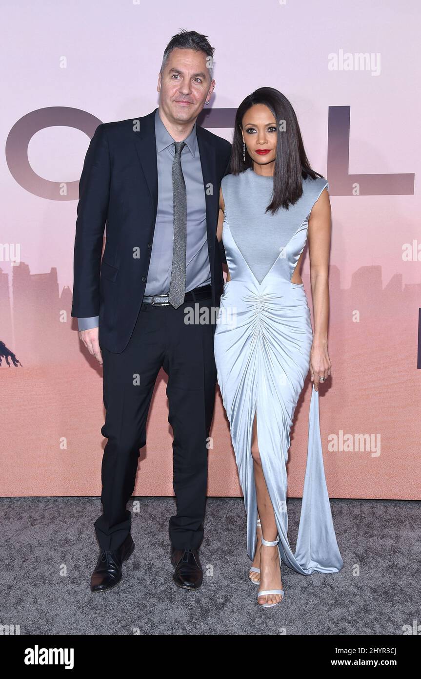 Thandie Newton and Ol Parker at the 'Westwood' season 3 Los Angeles premiere held at the TCL Chinese Theatre Stock Photo