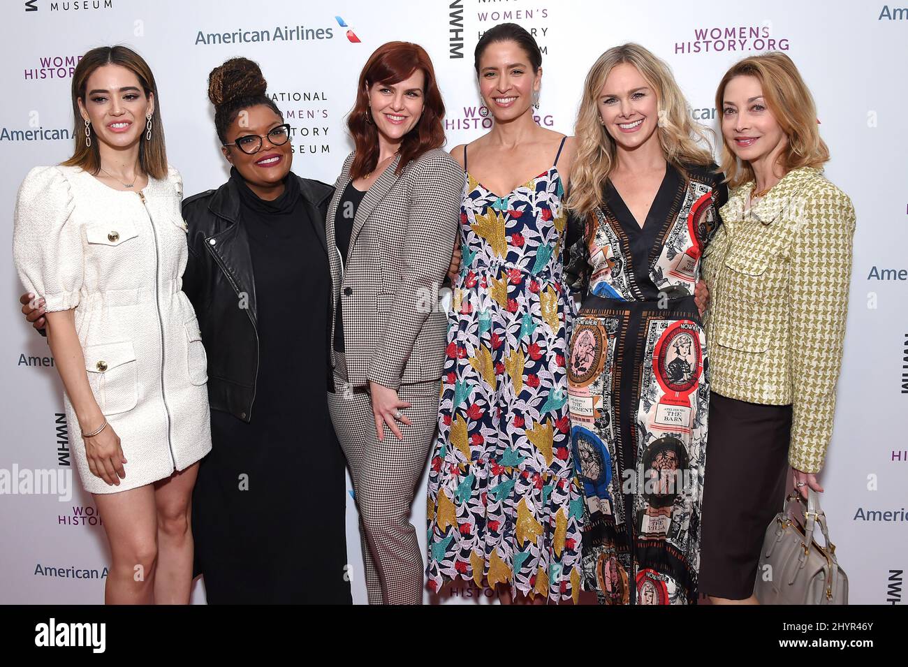 Edy Ganem,Yvette Nicole Brown, Sara Rue, Mereceds Mason, Laura B attends the The National Women's History Museum Eighth Annual Women Making History Awards held in Los Angeles, USA on Sunday March , 2020. Stock Photo