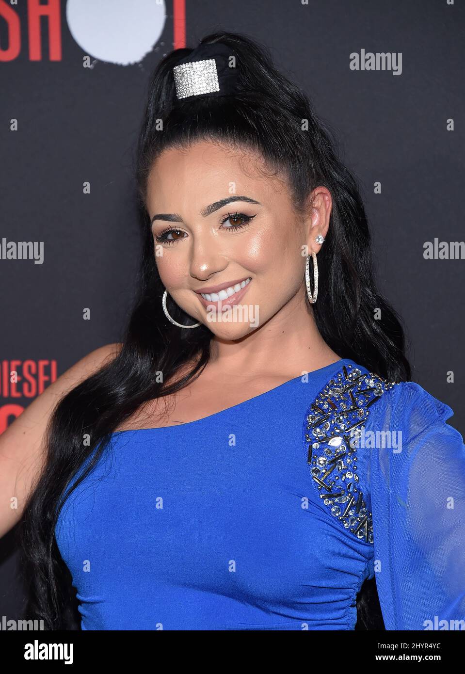 Ashley Nocera arriving for the film premiere of Bloodshot held at the