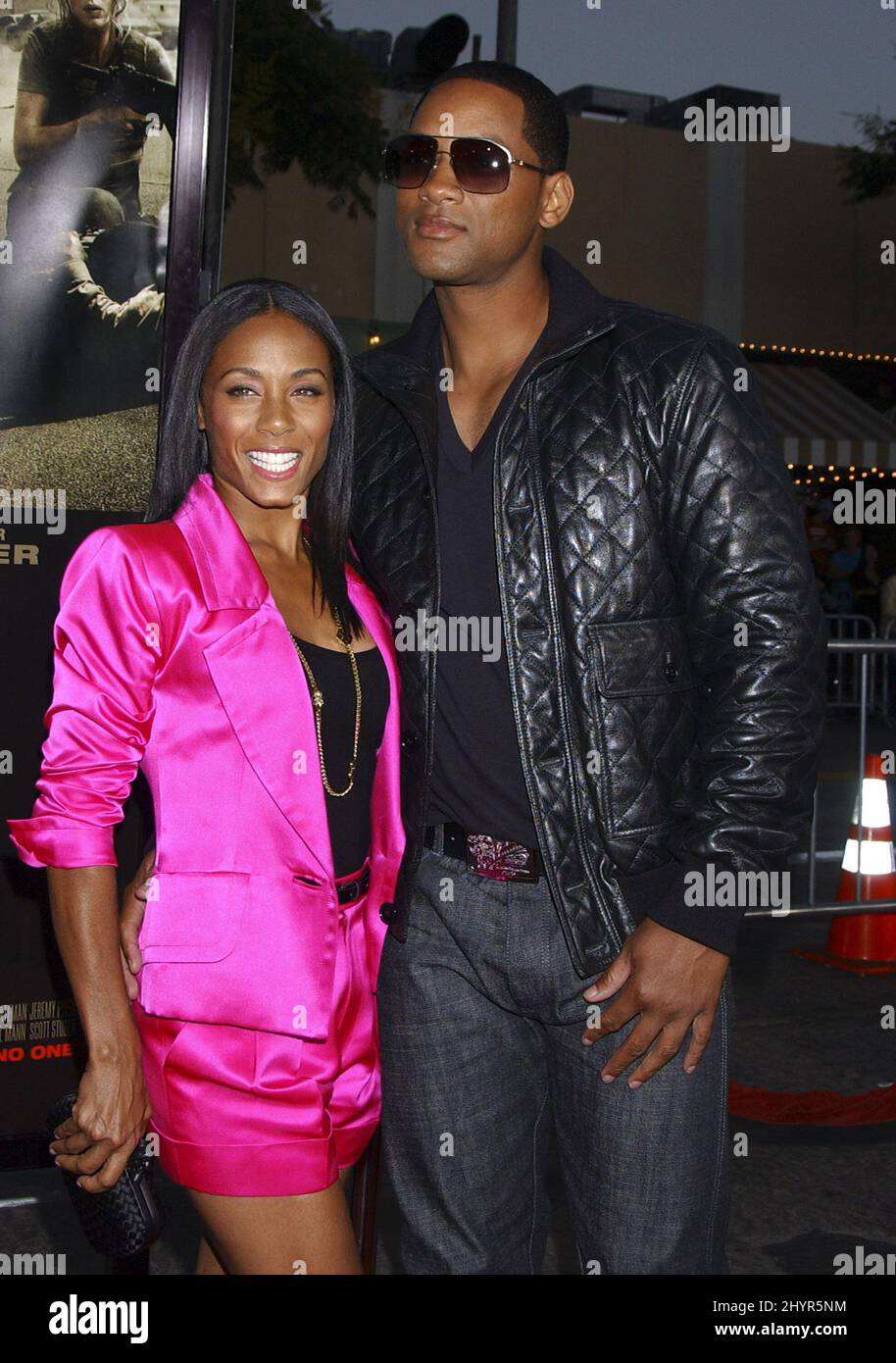 Jada Pinkett Smith and Will Smith at the world premiere of his new ...