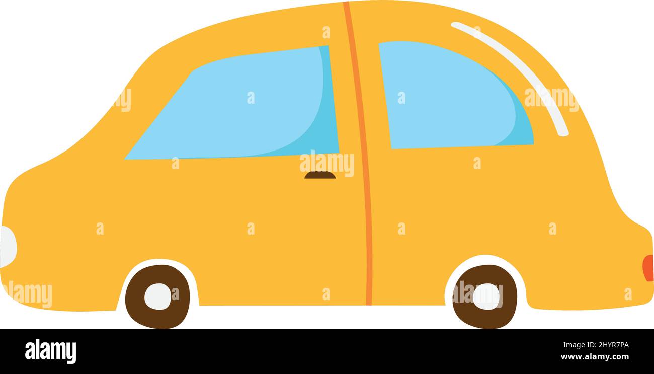 little yellow car Stock Vector Image & Art - Alamy