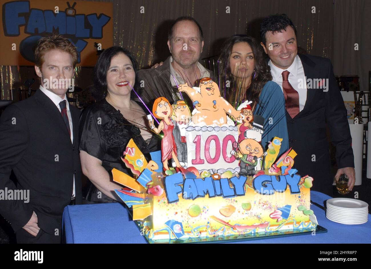 Family Guy Cast attend the 'Family Guy' 100th Episode Party held at Social Hollywood in Los Angeles. Stock Photo