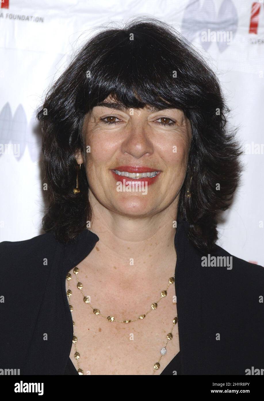 Christiane Amanpour at the Interational Women Media Foundation's 18th Annual Courage in Journalism Awards, at the Beverly Hills Hotel in Los Angeles. Stock Photo