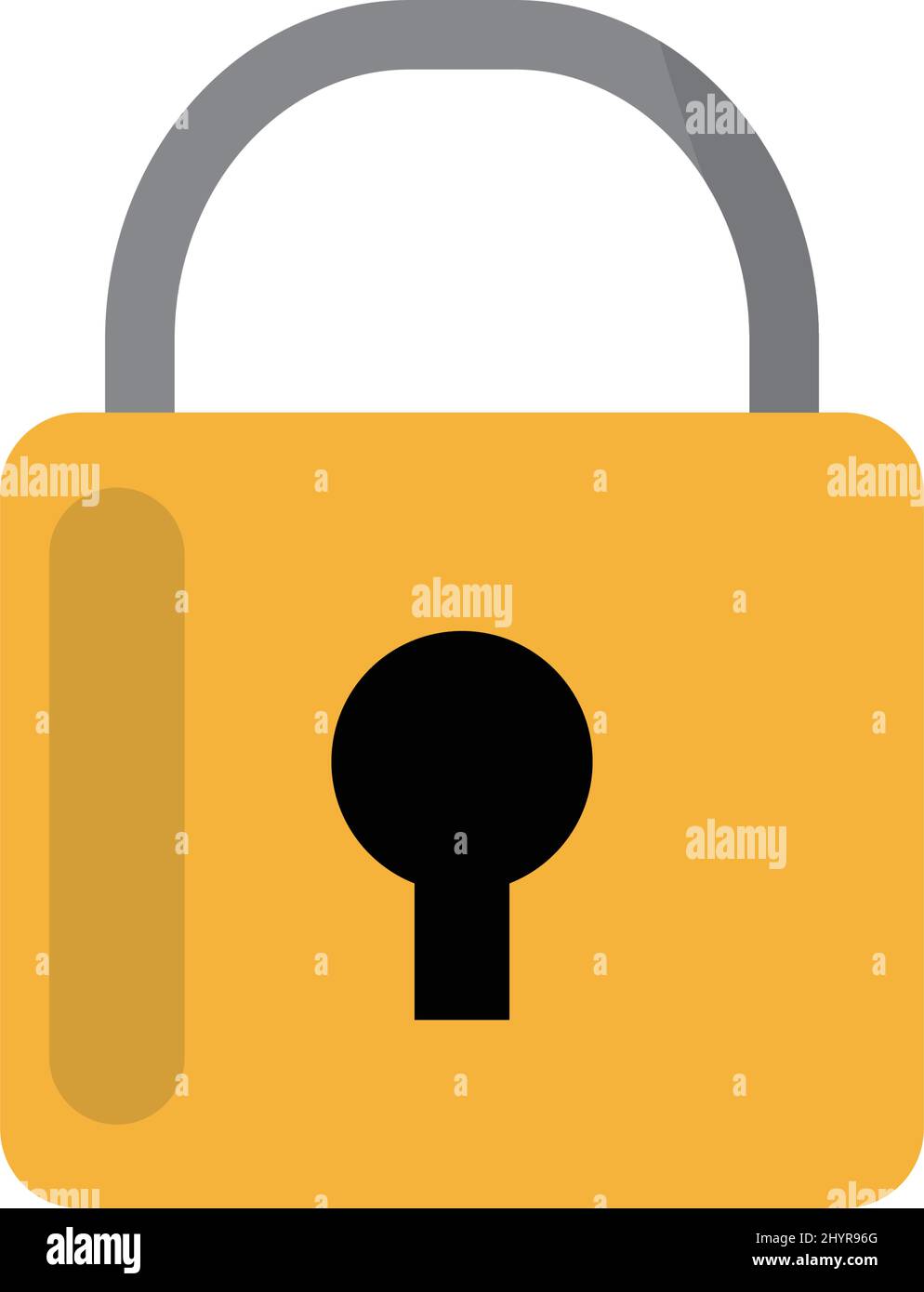 Security icon. Padlock, lock. Editable vectors. Stock Vector