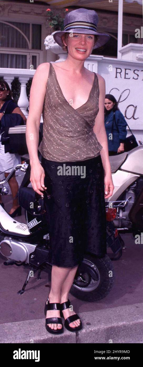 Rebecca Broussard walking the streets during the1997 Cannes Film Festival on May 11,1997 in Cannes, France. Stock Photo