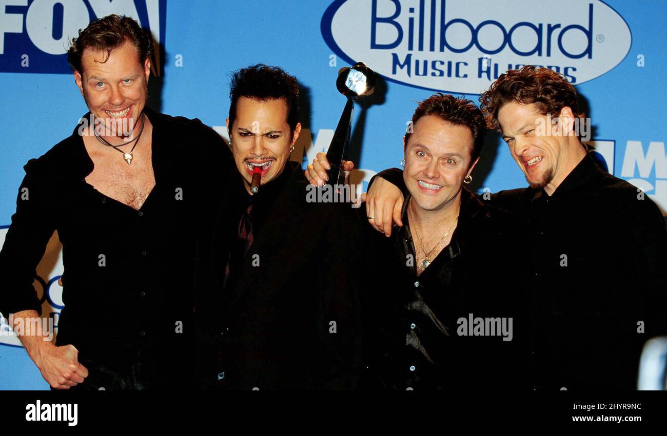Metallica at the 1997 Billboard Music Awards held at the MGM Grand Hotel on  December 8,1997 in Las Vegas, Nv Stock Photo - Alamy