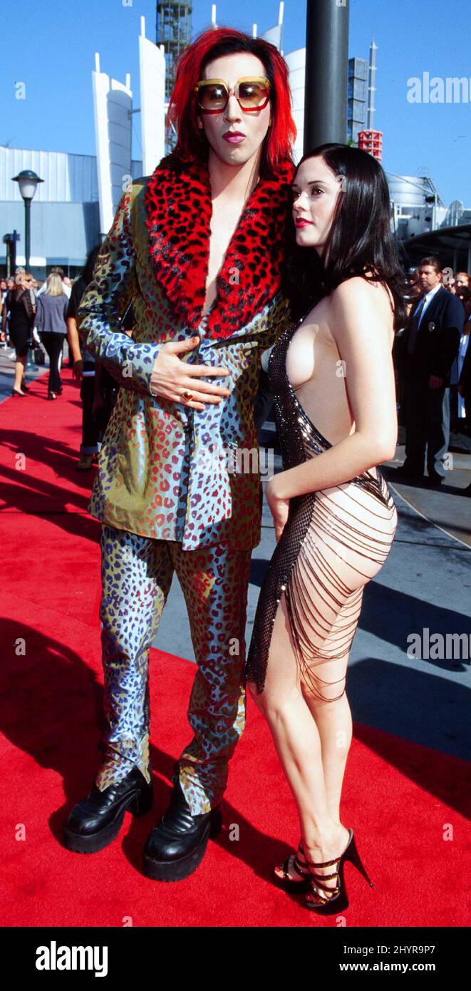 Marilyn manson and rose mcgowan hi-res stock photography and images - Alamy