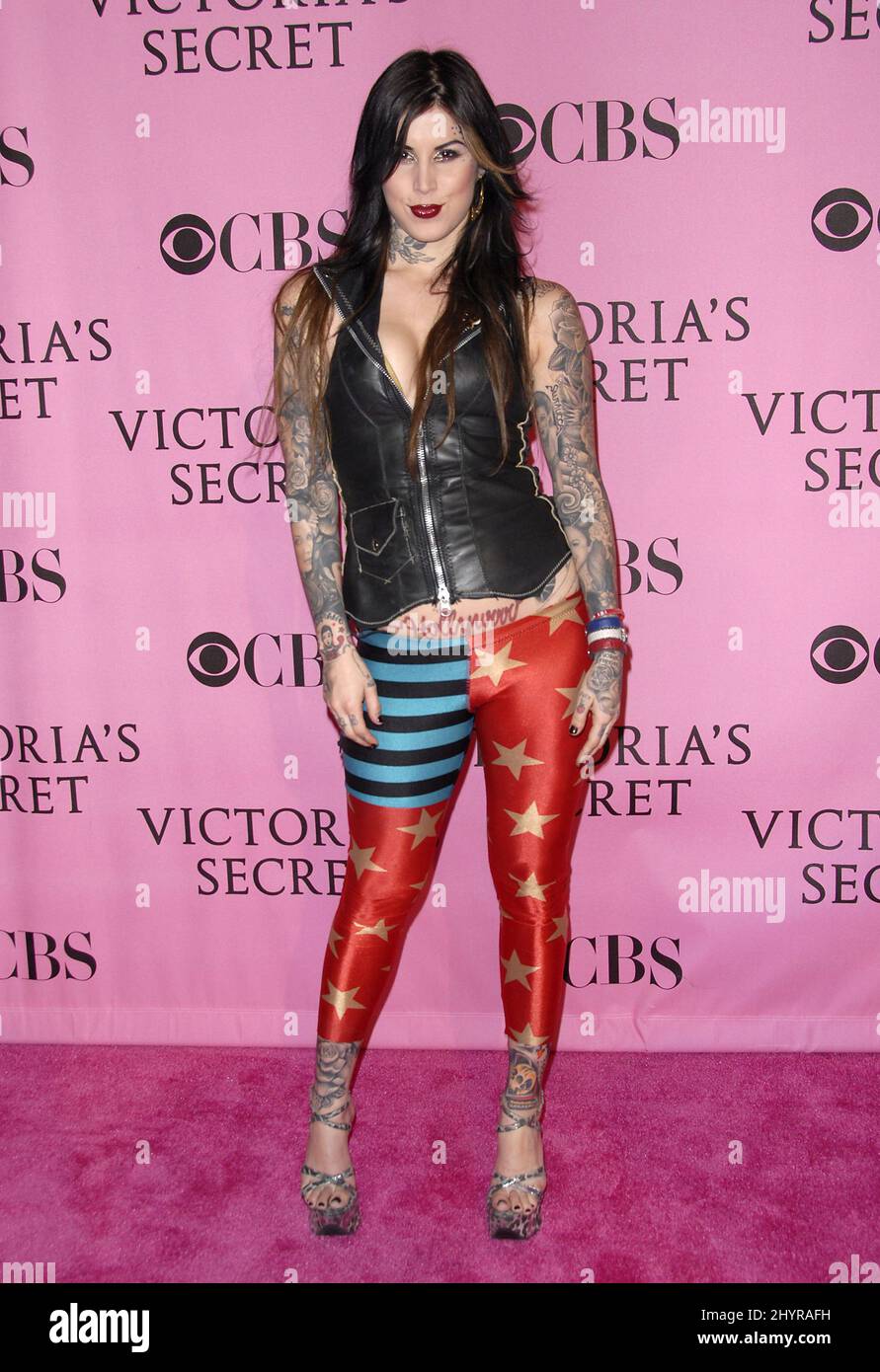 Katherine Von D arrives at the 12th Annual Victoria's Secret Fashion Show held at the Kodak Theatre in Hollywood, CA. Stock Photo