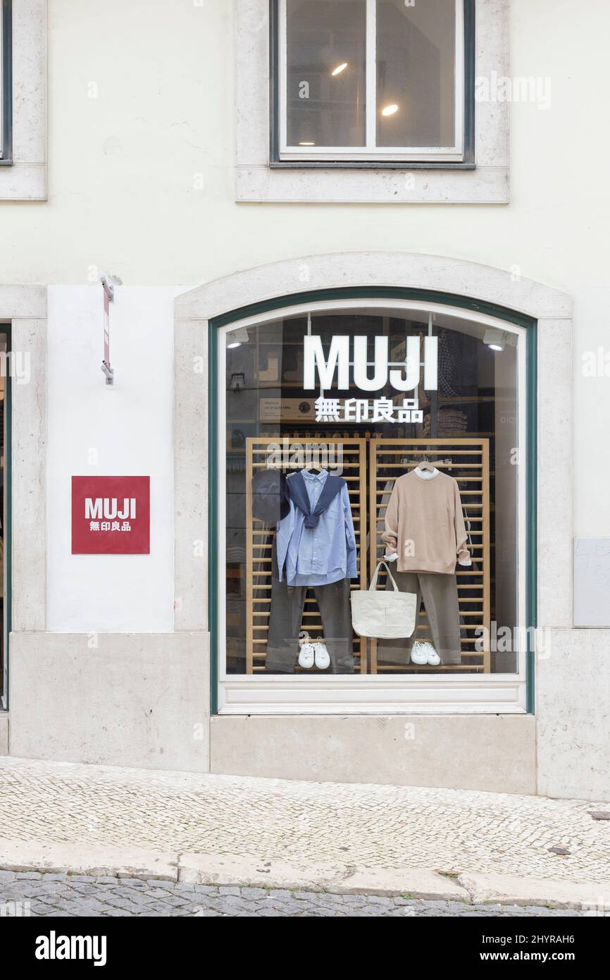 Muji store front Stock Photo
