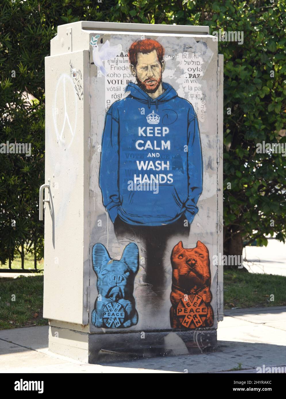 Prince harry painted on hires stock photography and images Alamy