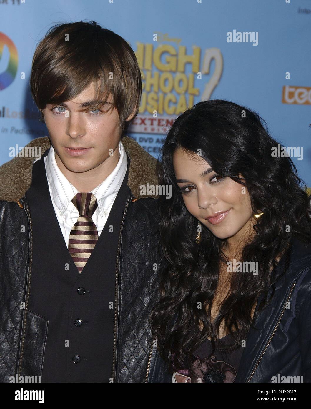 <b>Zac</b> <b>Efron</b> and <b>Vanessa</b> <b>Hudgens</b> attending the dvd launch of &apos;High School...