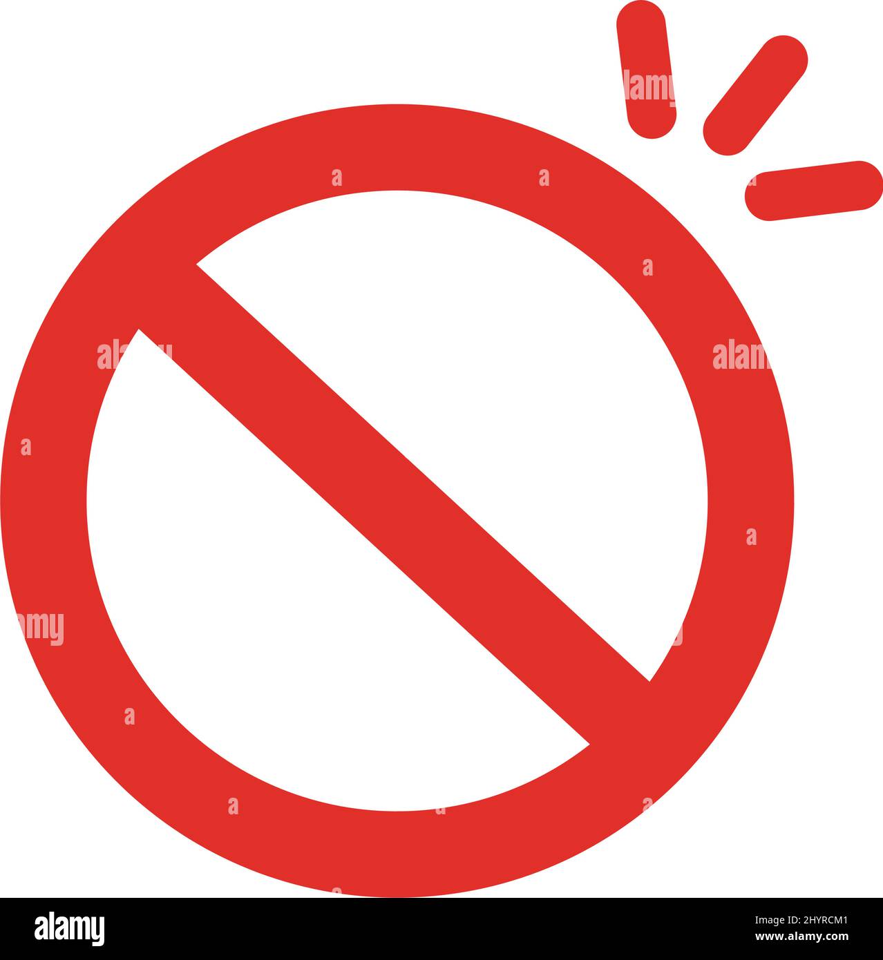 Forbidden sign, Stock vector