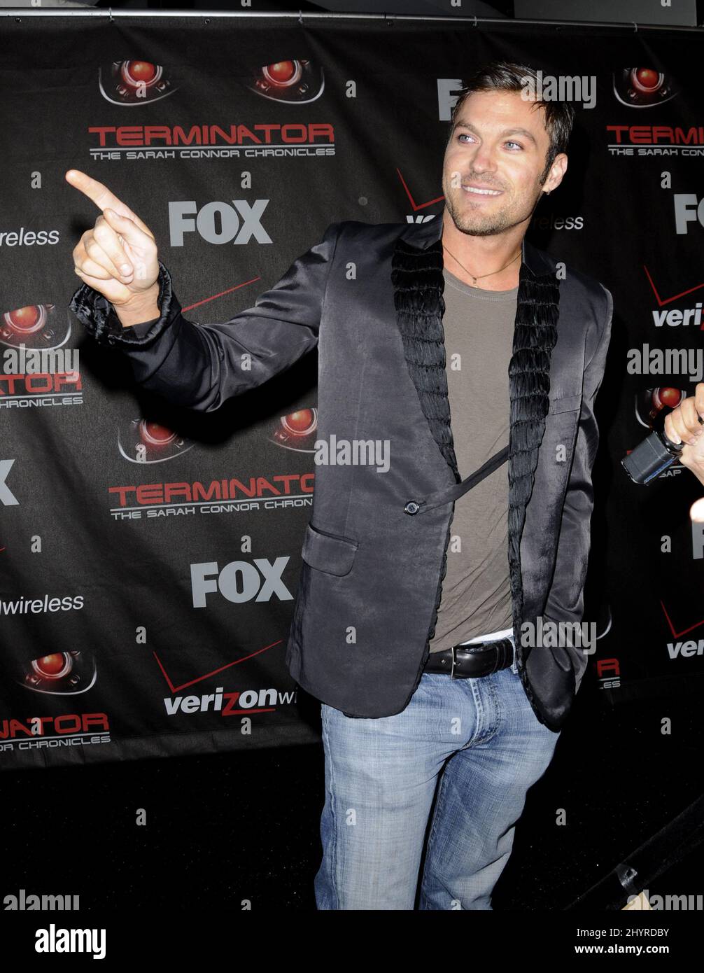 Brian Austin Green attends Terminator: The Sarah Connor Chronicles Premiere, held at the Cinerama Dome, Hollywood, California Stock Photo