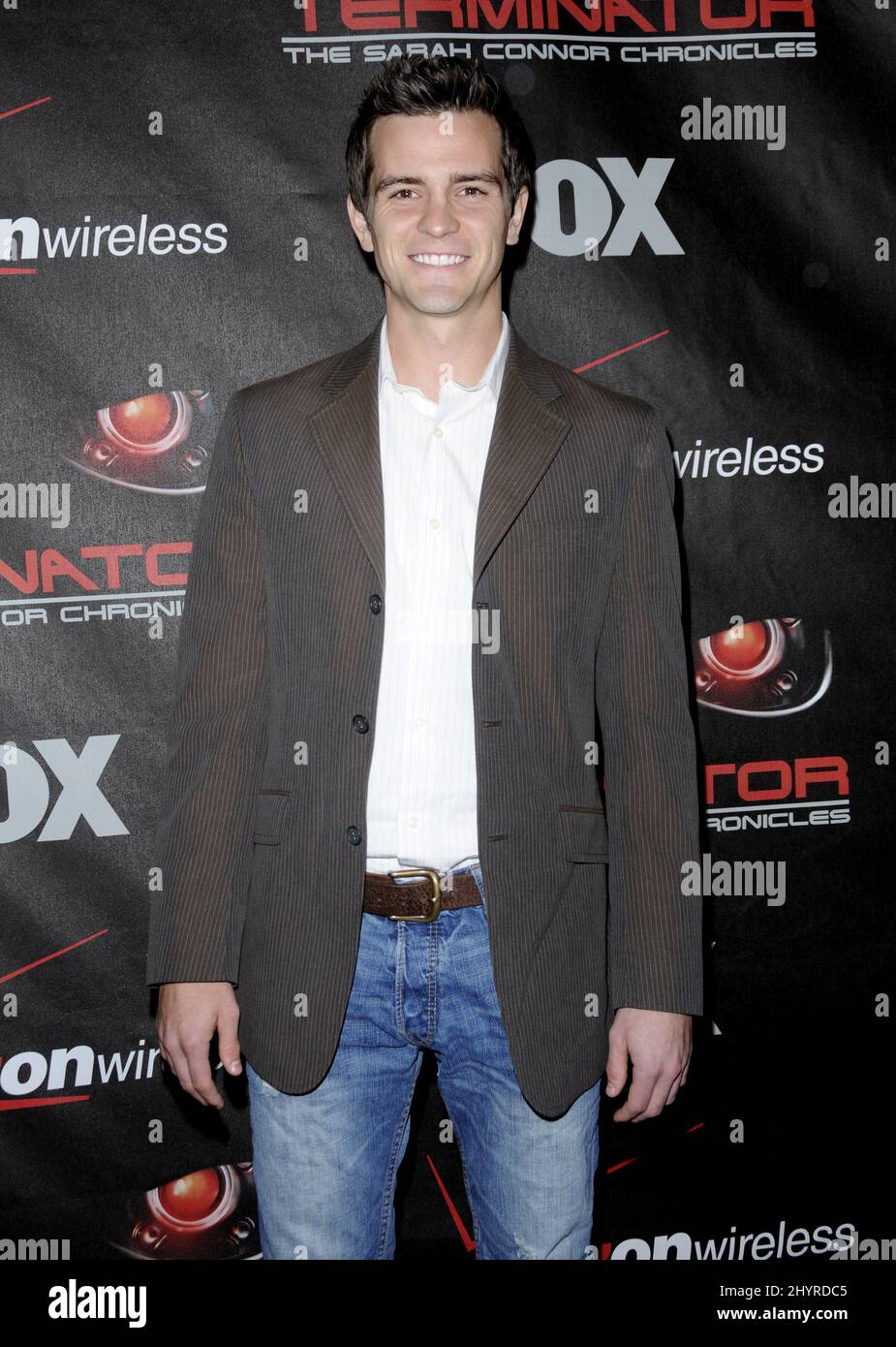 Daniel Wisler attends Terminator: The Sarah Connor Chronicles Premiere, held at the Cinerama Dome, Hollywood, California Stock Photo