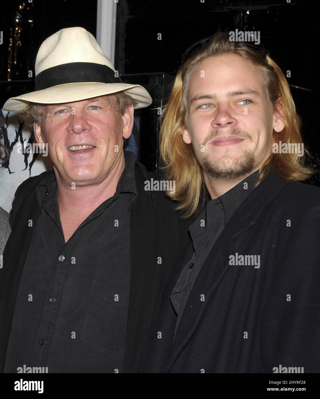 Nick Nolte and Brawley Nolte arrive at 'The Spiderwick Chronicles' Los