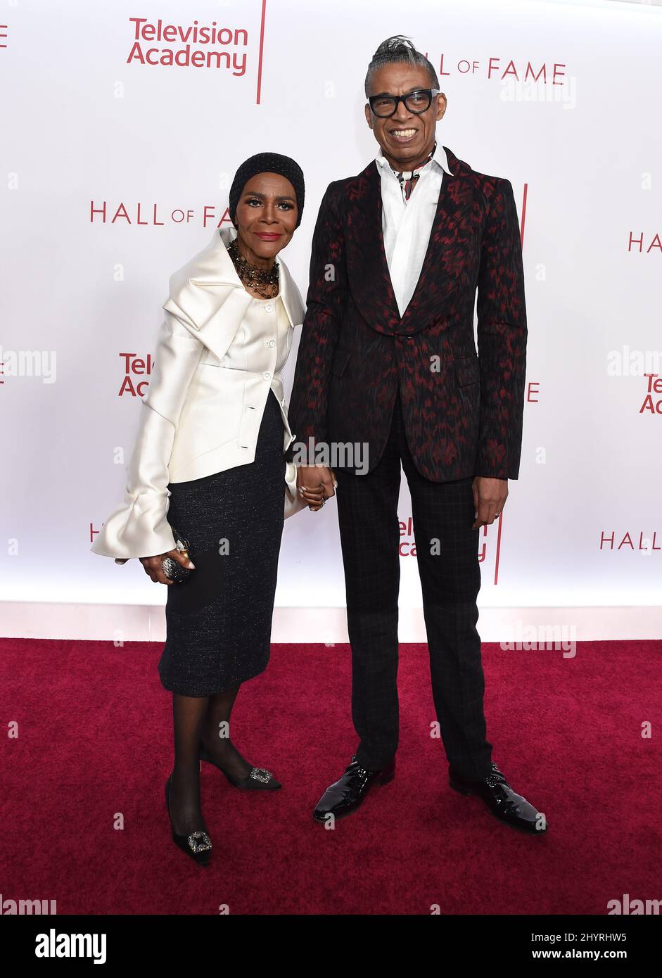 FILE PHOTO: Stage and screen award winning actress Cicely Tyson, has died at the age of 96 today, January 28, 2021. Cicely Tyson and B. Michael at the 25th Television Academy Hall of Fame Awards held at the Saban Media Center at the Television Academy on January 28, 2020 in North Hollywood, CA. Stock Photo