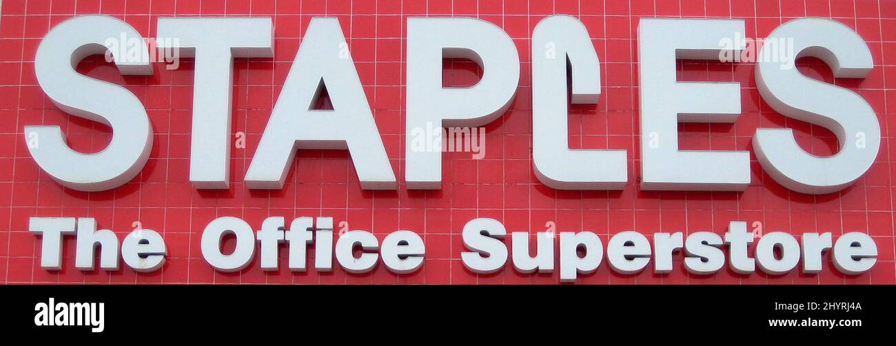 Staples The Office Superstore sign in Reno, Nevada. Stock Photo