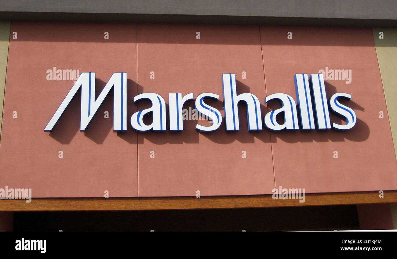 Marshalls Department Store sign in Reno, Nevada. Stock Photo