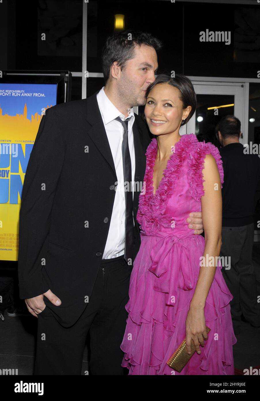 Thandie Newton and husband Ol Parker attending the"Run Fatboy Run" Los Angeles Premiere, Los Angeles. Stock Photo