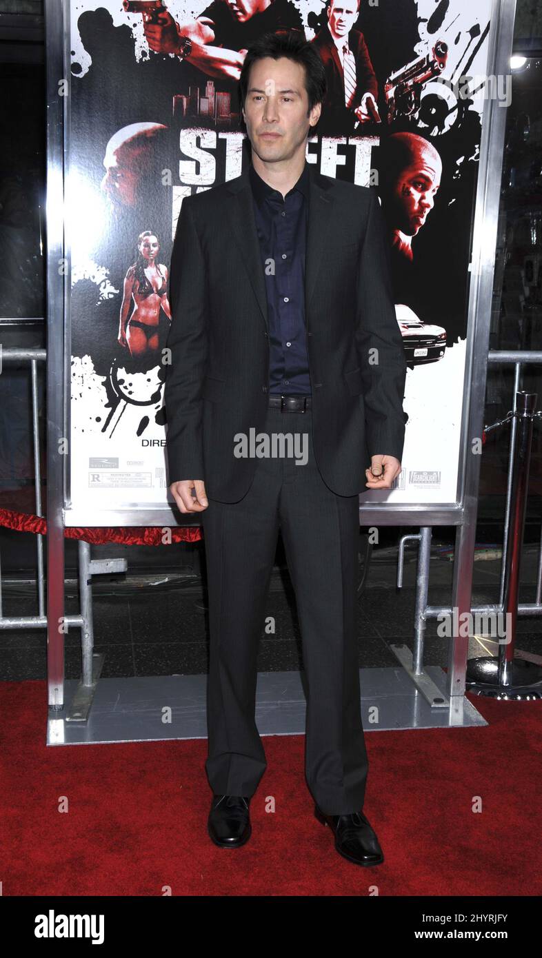 Keanu Reeves attends the Street Kings premiere, held at Grauman's ...