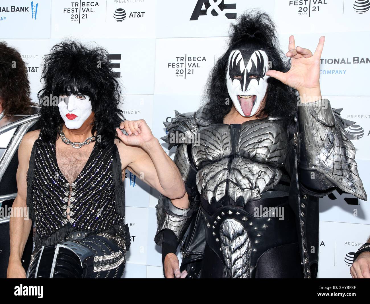 Paul Stanley & Gene Simmons attending the 2021 Tribeca Film Festival ...