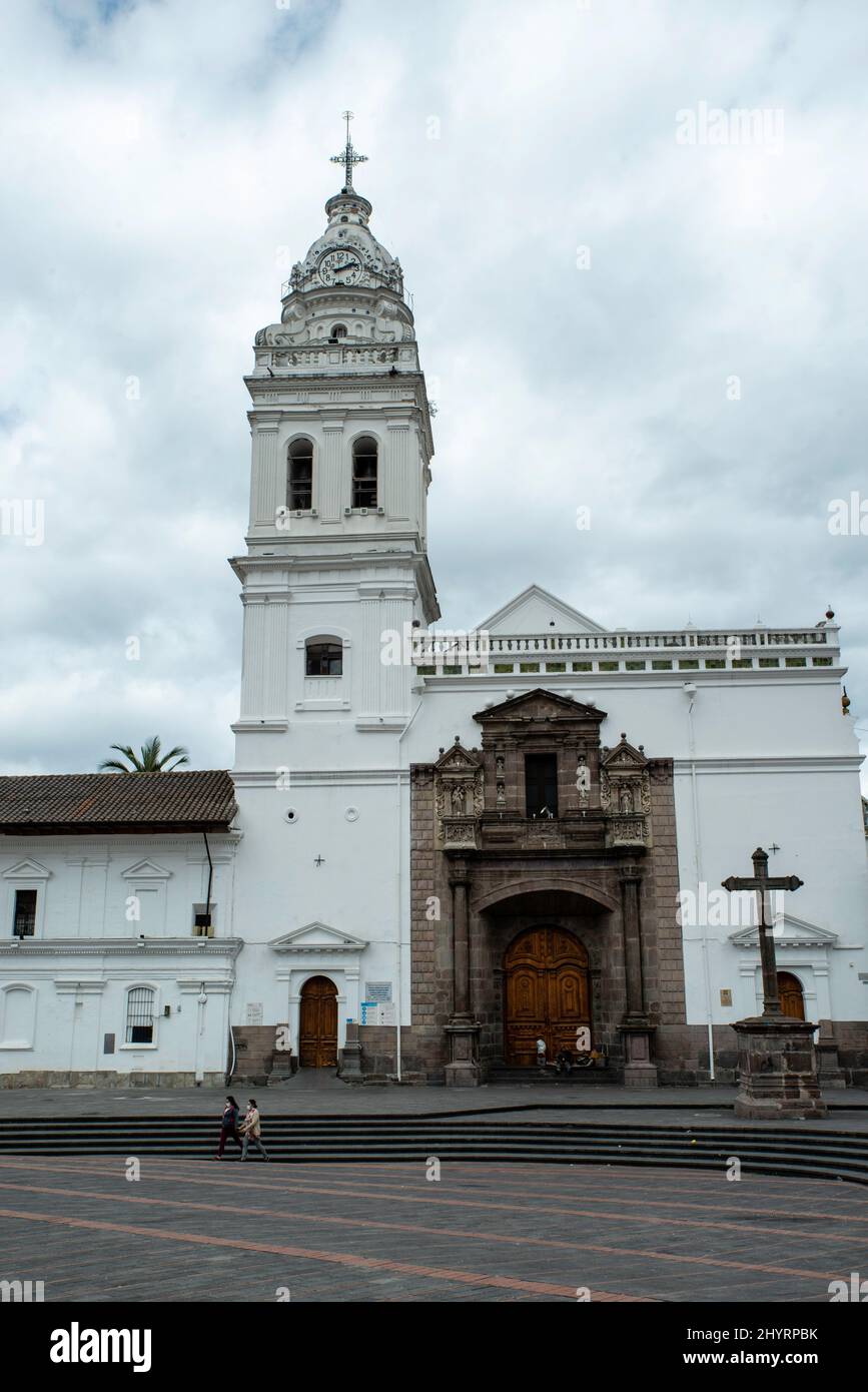 View of Iglesia de Santo Domingo, Quito, Ecuador Stock Photo Alamy