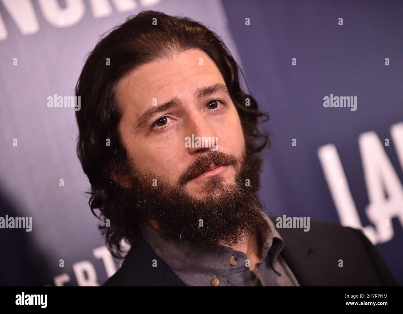 John Magaro arriving to the Lansky Los Angeles Premiere at Harmony Gold