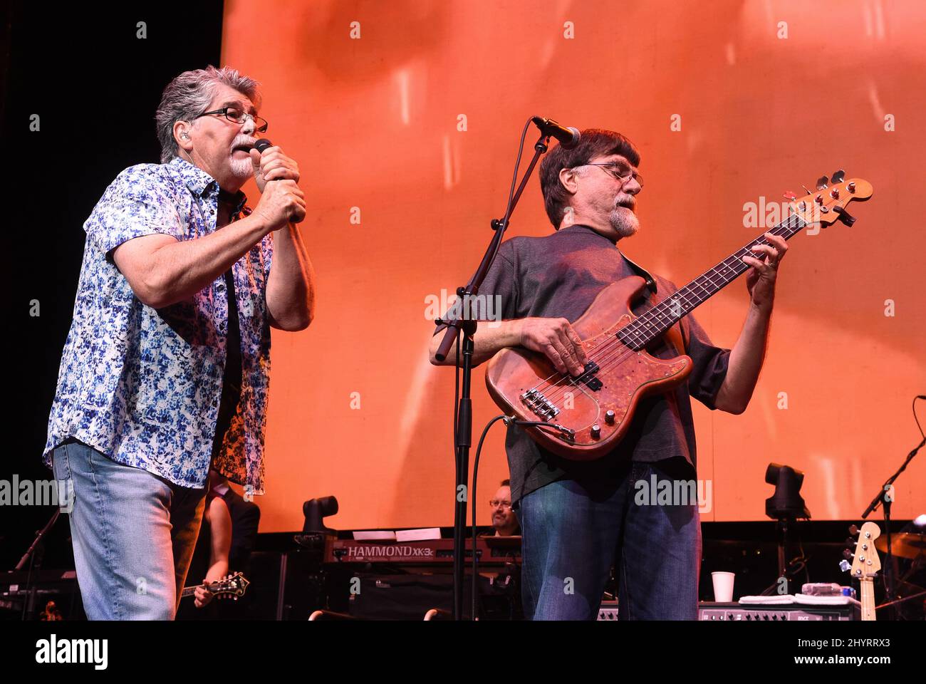 Randy Owen and Teddy Gentry of Alabama perform during their opening