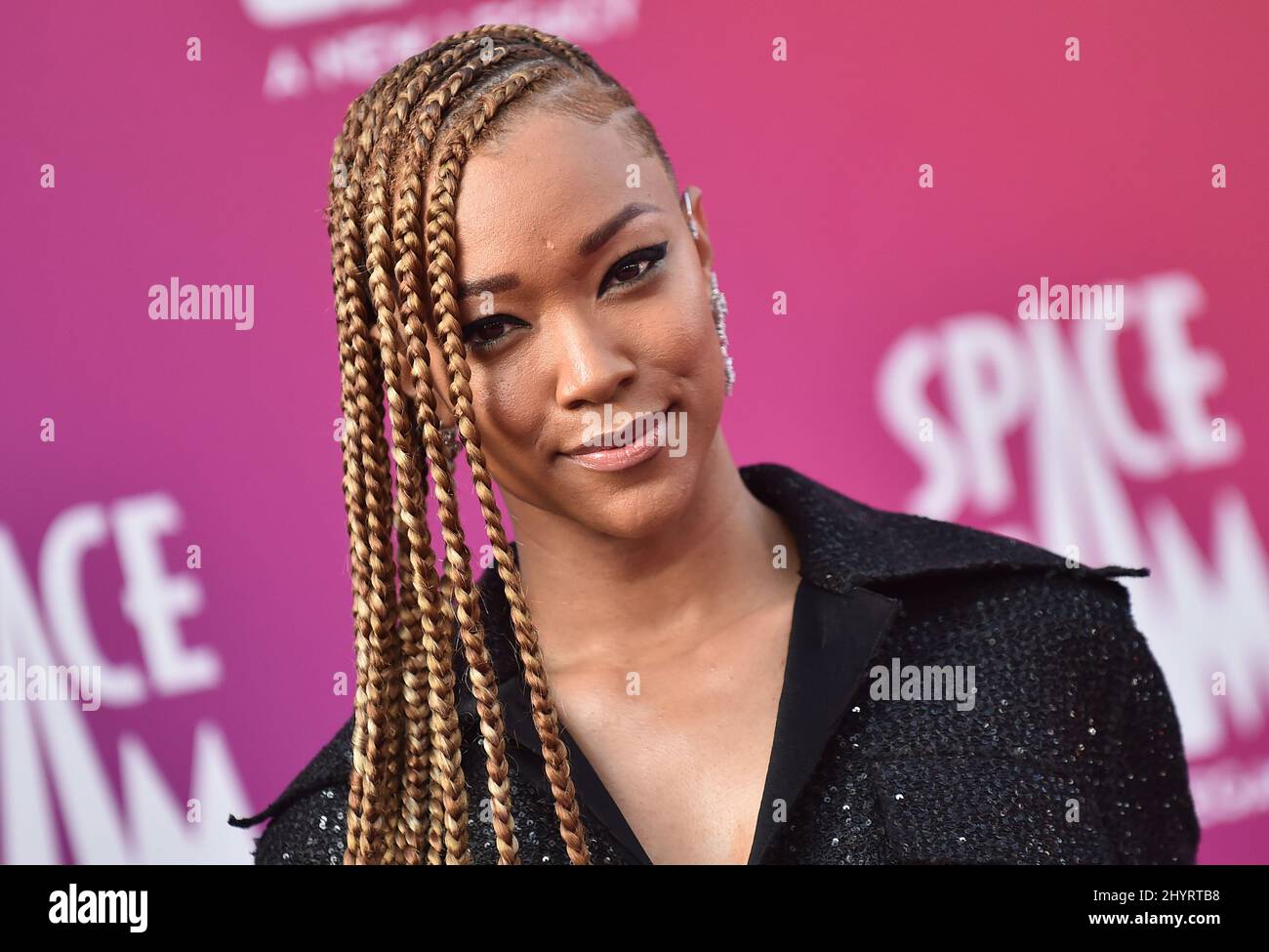 Sonequa Martin-Green at the world premiere of "Space Jam: A New Legacy ...