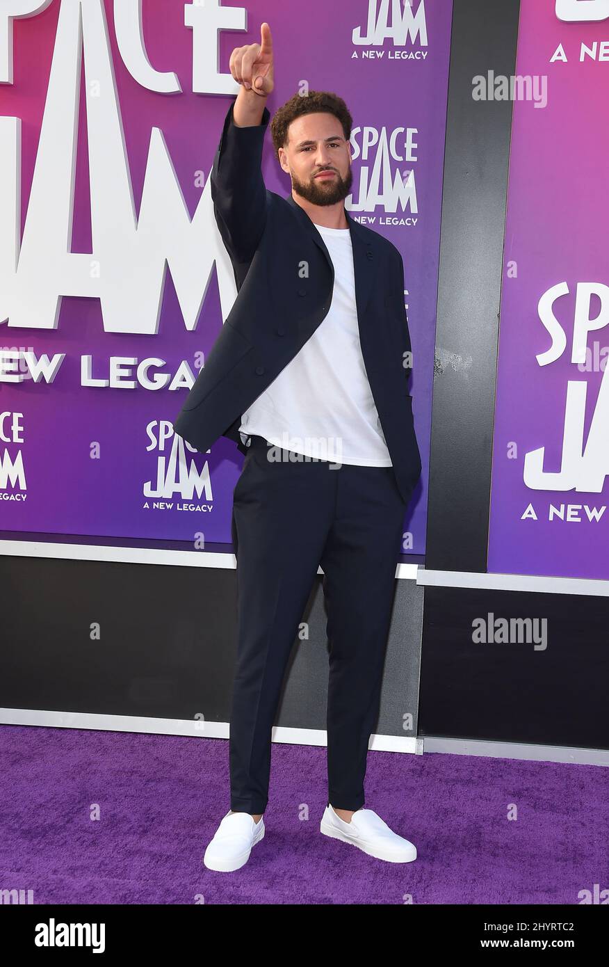 Klay Thompson at the world premiere of "Space Jam A New Legacy" held at the Regal Cinemas L.A
