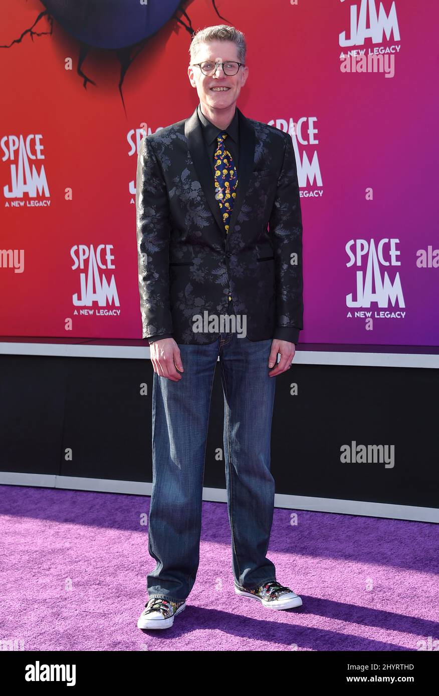 Bob Bergen at the world premiere of "Space Jam A New Legacy" held at