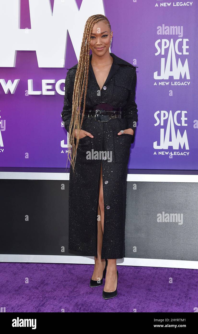 Sonequa Martin-Green at the world premiere of "Space Jam: A New Legacy ...