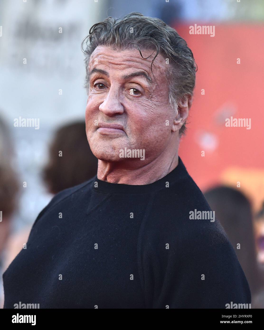 Sylvester Stallone at 'The Suicide Squad' premiere held at the Regency Village Theatre on August 2, 2021 in Westwood, CA. Stock Photo