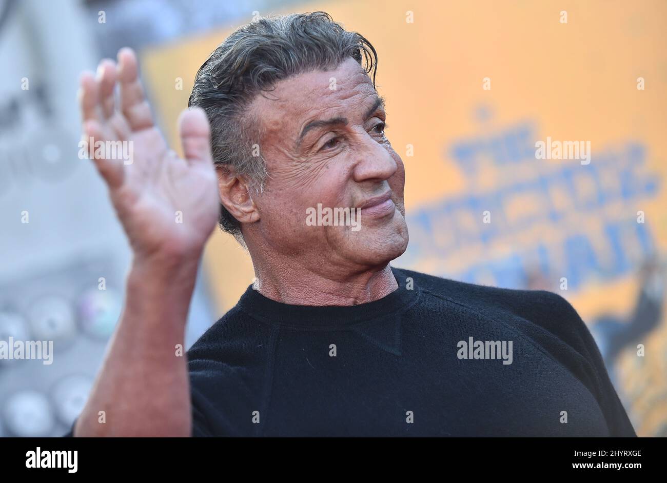 Sylvester Stallone at 'The Suicide Squad' premiere held at the Regency Village Theatre on August 2, 2021 in Westwood, CA. Stock Photo