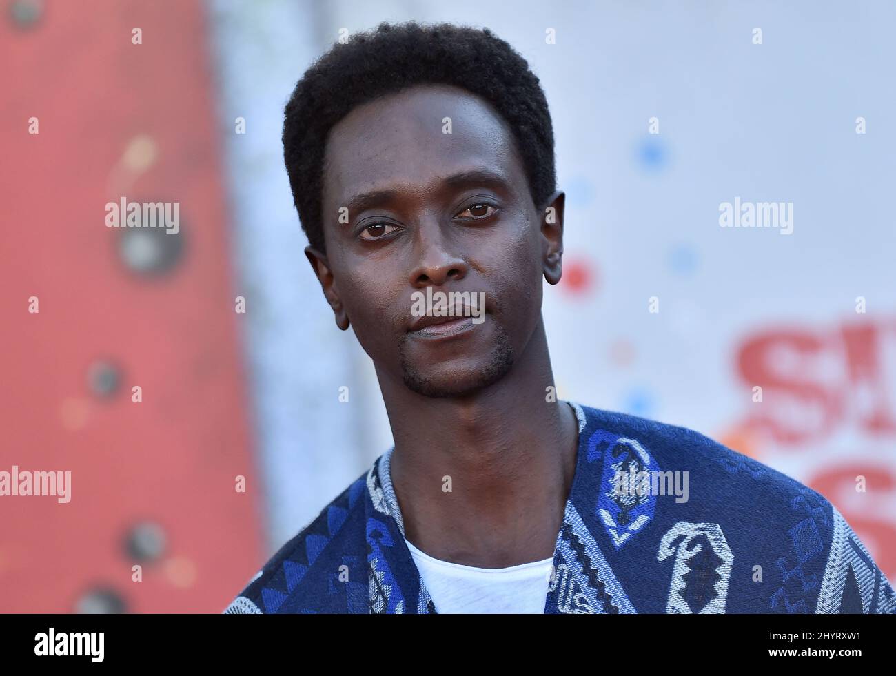 Edi Gathegi at 'The Suicide Squad' premiere held at the Regency Village Theatre on August 2, 2021 in Westwood, CA. Stock Photo