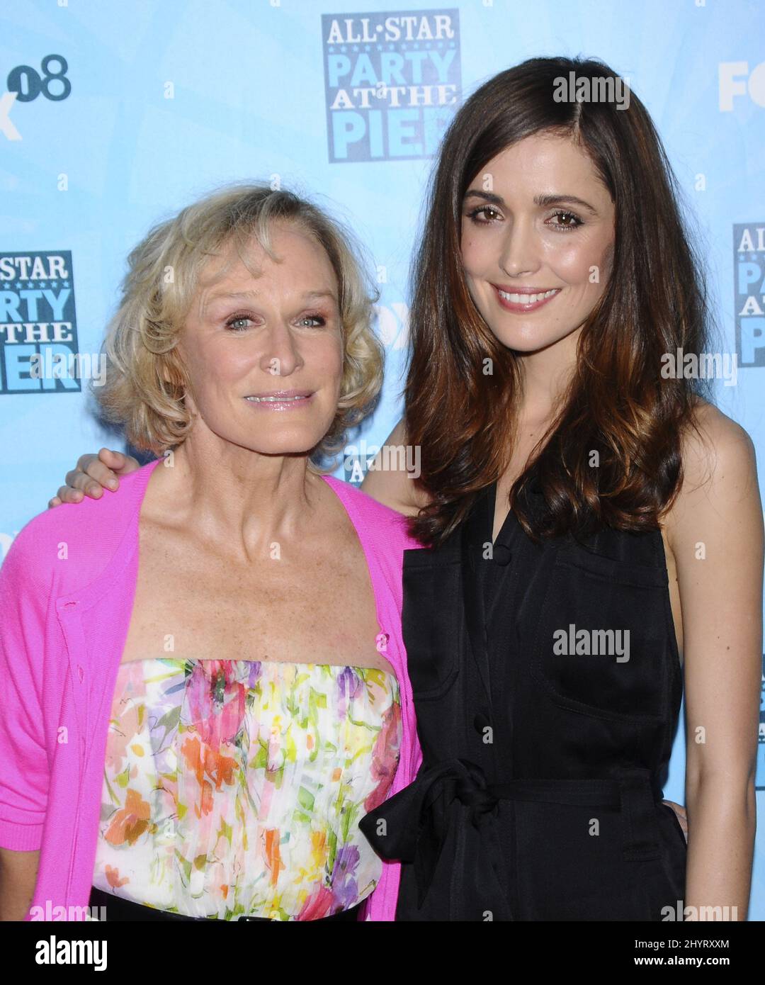 Glenn Close and Rose Byrne attend the FOX All-Star Party held on the ...
